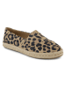 TOMS Leren espadrilles beige/zwart
