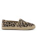 TOMS Leren espadrilles beige/zwart