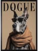 Ars Longa Druk artystyczny "Dogle Gentleman" w ramce - 70 x 50 cm