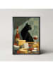Ars Longa Druk artystyczny "Cats Evening" w ramce - 70 x 50 cm
