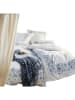 heine home Satin-Bettwäsche-Set in Weiß/ Blau