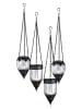 heine home Świecznik w kolorze czarnym - wys. 17 x Ø 11 cm