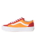 Vans Leder-Sneakers "Old Skool" in Orange/ Rot