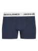 JACK & JONES Junior 5er-Set: Boxershorts in Schwarz/ Dunkelblau/ Khaki