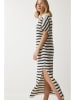 trendyol Kleid in Weiß/ Schwarz