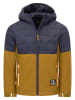 Trollkids Hybride jas "Helgeland" lichtbruin/donkerblauw