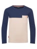 Trollkids Longsleeve "Bergen" in Beige/ Dunkelblau