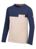 Trollkids Longsleeve "Bergen" in Beige/ Dunkelblau