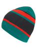 Trollkids Beanie "Nordland" in Grün/ Rot