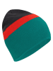 Trollkids Beanie "Nordland" in Grün/ Rot