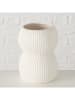 Boltze Vase ''Nancy'' in Weiß - (H)19,5 x Ø 14,5 cm