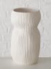 Boltze Vase ''Nancy'' in Weiß - (H)26 x Ø 15 cm