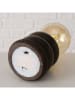 Boltze Lampa stołowa LED "Kulan" w kolorze brązowym - wys. 19 x Ø 9 cm