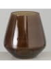 Boltze Windlicht "Marolo" in Braun - (H)15 x Ø 15 cm