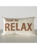 Boltze Kissen ''Relaxtime'' in Creme/ Hellbraun - (L)50 x (B)30 cm
