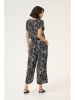Kaffe Jumpsuit zwart/wit