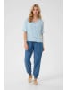 Cream Bluse in Hellblau/ Gelb