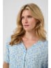 Cream Bluse in Hellblau/ Gelb