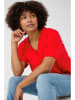 Cream Blouse rood