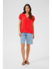 Cream Blouse rood