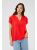 Cream Blouse rood