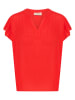 Cream Blouse rood