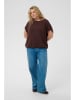 KAFFE curve Bluse in Braun