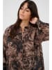 KAFFE curve Kleid in Braun/ Hellbraun