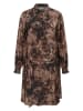 KAFFE curve Kleid in Braun/ Hellbraun