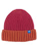 finkid Czapka beanie "Pippalot" w kolorze różowo-pomarańczowym