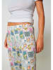 Skiny Pyjama-Hose in Weiß/ Blau/ Rosa