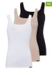 Skiny 3-delige set: hemdjes wit/beige/zwart
