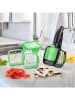 Nicer Dicer 7-delige snijmessenset ''Nicer Dicer Quick'' zwart/groen