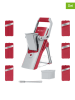 Nicer Dicer 12tlg. Schneider-Set ''Nicer Dicer Mando'' in Rot/ Grau