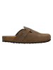 Wojas Leder-Clogs in Braun