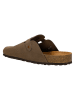 Wojas Leder-Clogs in Braun