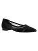 Wojas Leder-Ballerinas in Schwarz