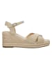 Wojas Leder-Keilsandaletten in Beige