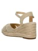 Wojas Leder-Keilsandaletten in Beige