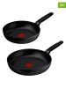 Tefal 2er. Set: Bratpfannen "Excell'Cook G7" in Schwarz