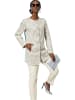 creation L Blazer in Grau/ Creme