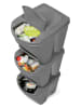 Joybos 4tlg. Abfalltrennsystem in Weiß - 4x 25 l