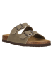 NOU Leder-Pantoletten "Cosimo" in Taupe