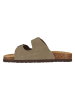 NOU Leder-Pantoletten "Cosimo" in Taupe