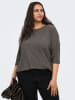 ONLY Carmakoma Bluse in Anthrazit