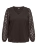 ONLY Carmakoma Bluse in Braun