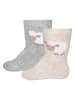 ewers 2er-Set: Socken in Beige/ Grau
