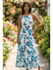 SOULSHAE Jurk wit/turquoise