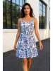 SOULSHAE Jurk wit/blauw