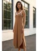 SOULSHAE Kleid in Hellbraun